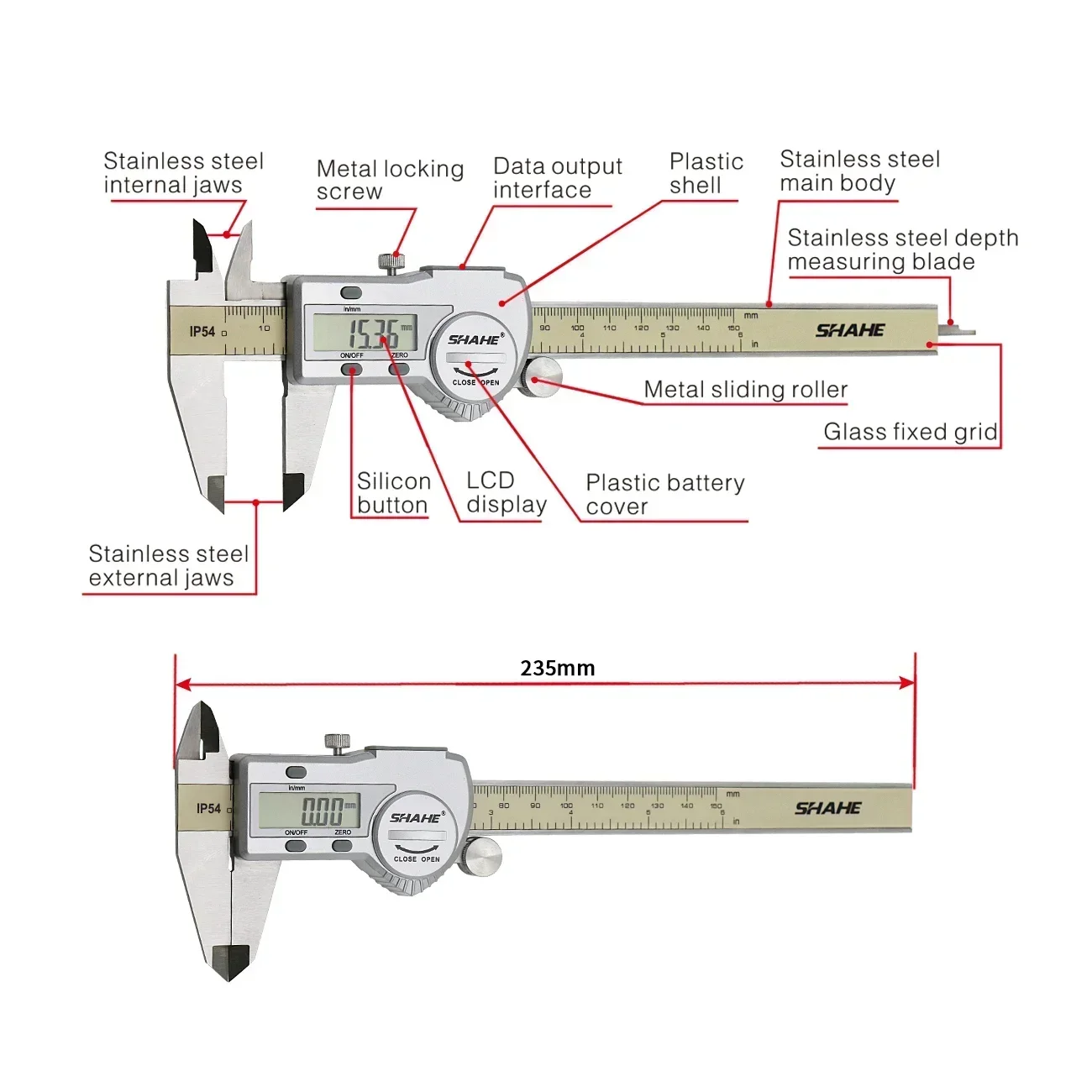 Calibrador Digital Electrónico - Digital Caliper 150Mm Stainless Steel reseña y precio